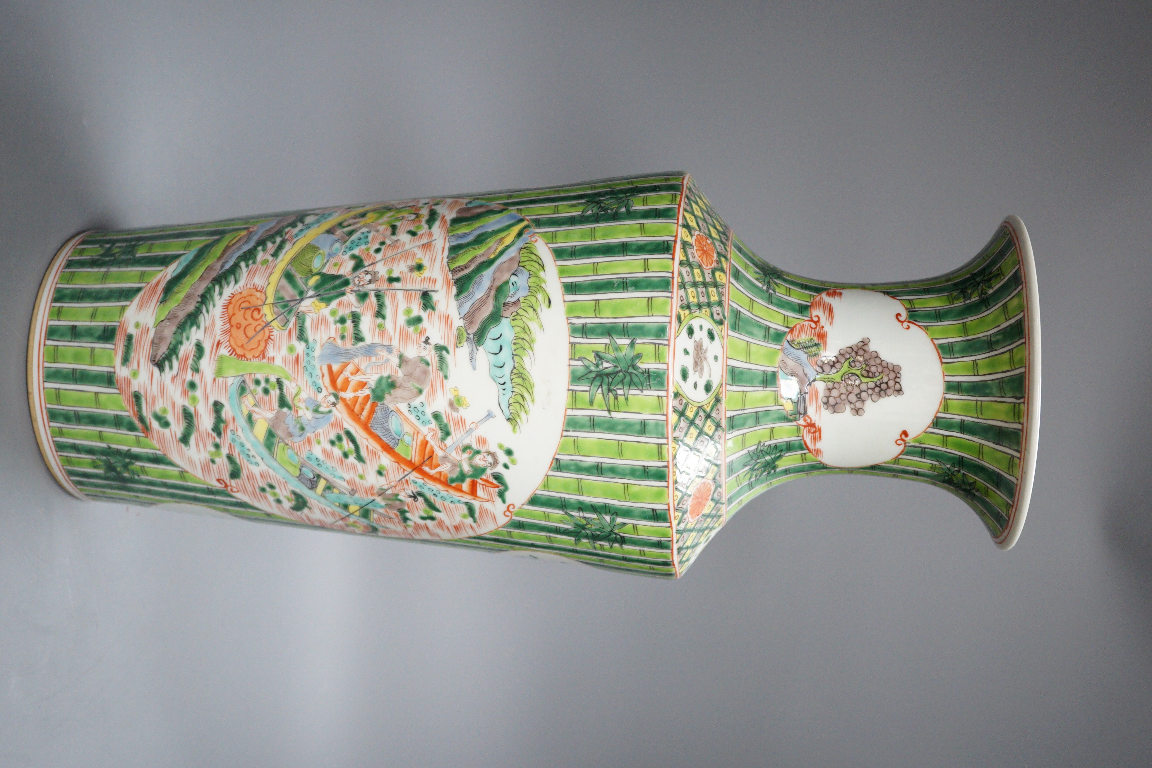 A 20th century Chinese figural vase, 44cm